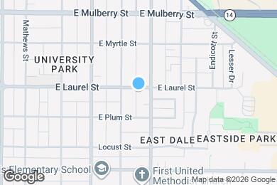 Map image of the property - 617 E Laurel St