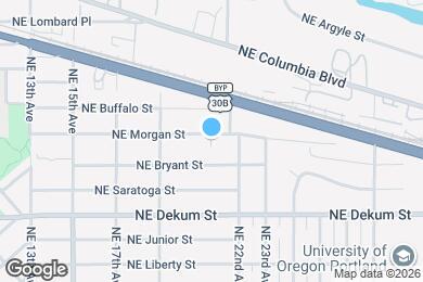 Map image of the property - 2038 NE Morgan St