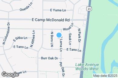 Map image of the property - 1410 N Lama Ln