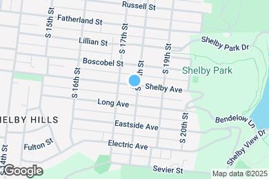 Map image of the property - 1710 Shelby Ave