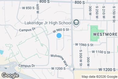 Map image of the property - 1001 S Campus Dr