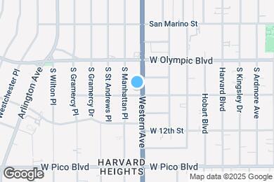 Map image of the property - 1057 S Western Ave