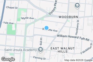 Map image of the property - 1351 Burdette Ave