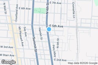 Map image of the property - EJ Thomas Apartments
