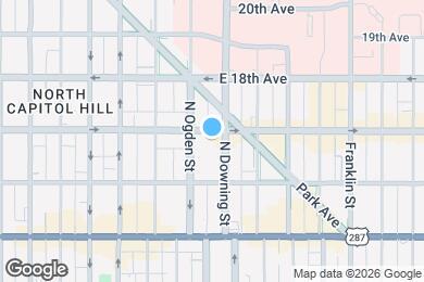 Map image of the property - 1699 N Downing St