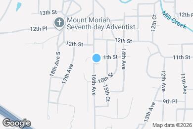 Map image of the property - 1002 16th Ave