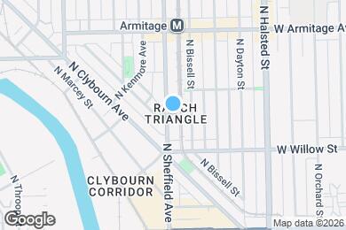 Map image of the property - 1845 N Sheffield Ave