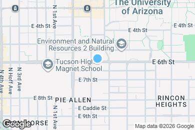 Map image of the property - 916 E 6th St