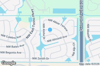 Map image of the property - 5721 NW Alcazar Ter