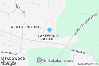 Map image of the property - 1825 Lakewood Village Dr