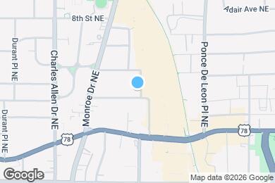 Map image of the property - 582 St Charles Ave NE