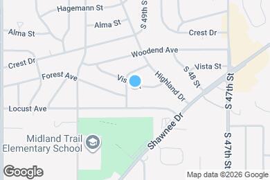 Map image of the property - 4917 Vista St