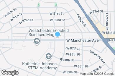 Map image of the property - Lido Apartments - 7393 W Manchester Ave