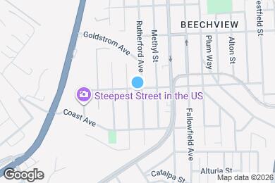 Map image of the property - 1600 Rutherford Ave