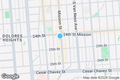 Map image of the property - Mission Bart Apartments - Newly Renovated