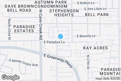 Map image of the property - 2502 E Paradise Ln