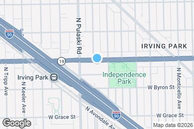 Map image of the property - 3925 W Irving Park Rd