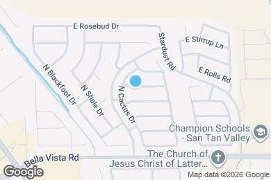 Map image of the property - 999 E Stardust Way