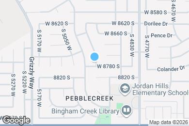 Map image of the property - 8766 S Pebble Crest Way