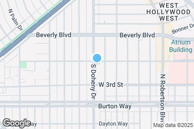 Map image of the property - 100 S Doheny Dr