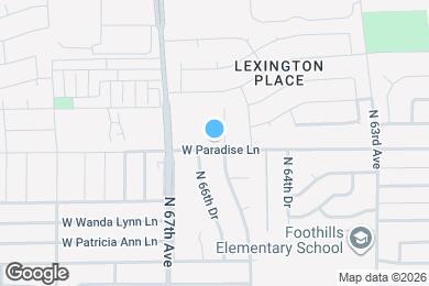 Map image of the property - 6612 W Paradise Ln