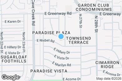 Map image of the property - 2533 E Blanche Dr
