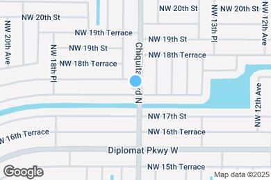 Map image of the property - 1601 NW 17th Terrace