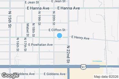 Map image of the property - 2009 E Henry Ave