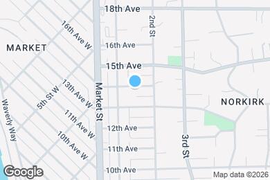 Map image of the property - 127 14th Ave
