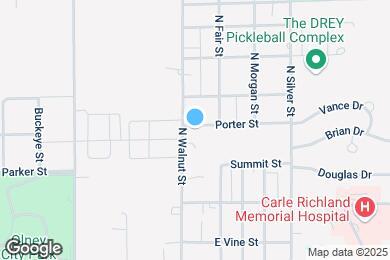 Map image of the property - 121 Porter St
