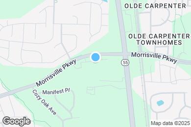 Map image of the property - Acclaim at Cary Pointe