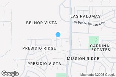 Map image of the property - 6917 S Placita del Perone