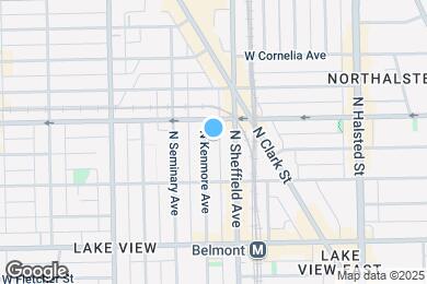 Map image of the property - 3339 N Kenmore Ave