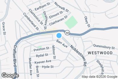 Map image of the property - 1350 Barr Ave