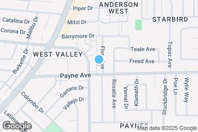 Map image of the property - 1281 Flora Ave