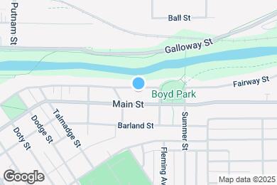Map image of the property - 1021 E Grand Ave