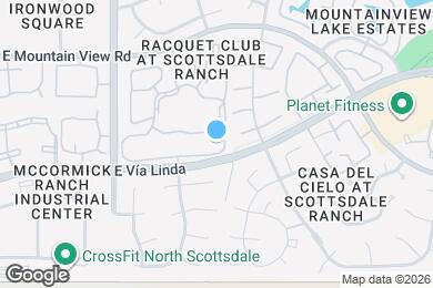 Map image of the property - 9708 E Via Linda