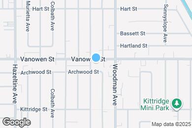 Map image of the property - 13750 Vanowen St