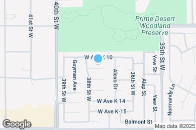 Map image of the property - 3727 W Avenue K11