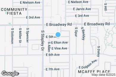 Map image of the property - 1267 E 5th Ave
