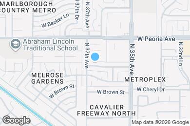 Map image of the property - 3636 W Beryl Ave