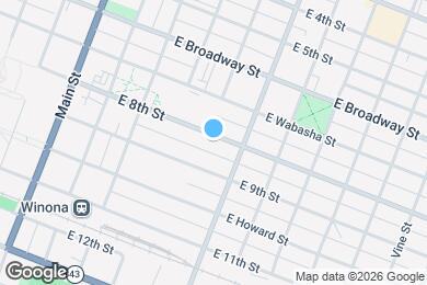 Map image of the property - 205 E Sanborn St