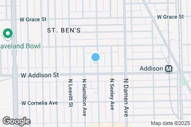 Map image of the property - 3614 N Hoyne Ave