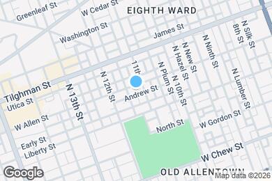 Map image of the property - 1110 W Allen St
