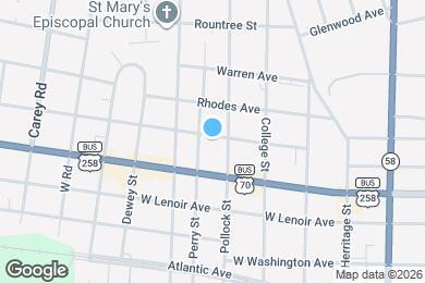 Map image of the property - 502 Harding Ave