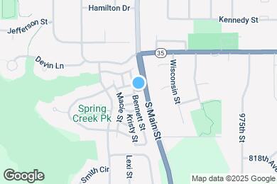 Map image of the property - 1764 Bennett St