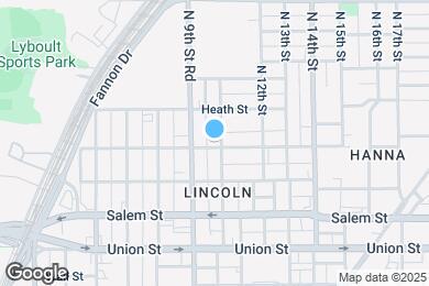 Map image of the property - 1102 N 10th St