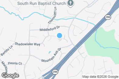 Map image of the property - 8715 Shadowlake Way
