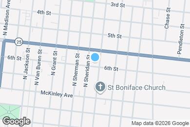 Map image of the property - 701 N Lincoln St