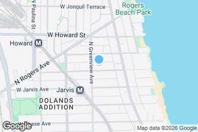 Map image of the property - 1454 W Fargo Ave